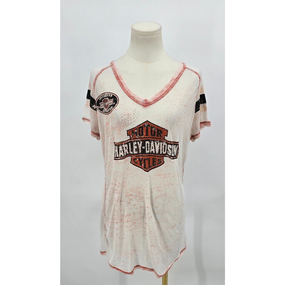Y2K Harley-Davidson Genuine Motor Clothes Burnout Tee